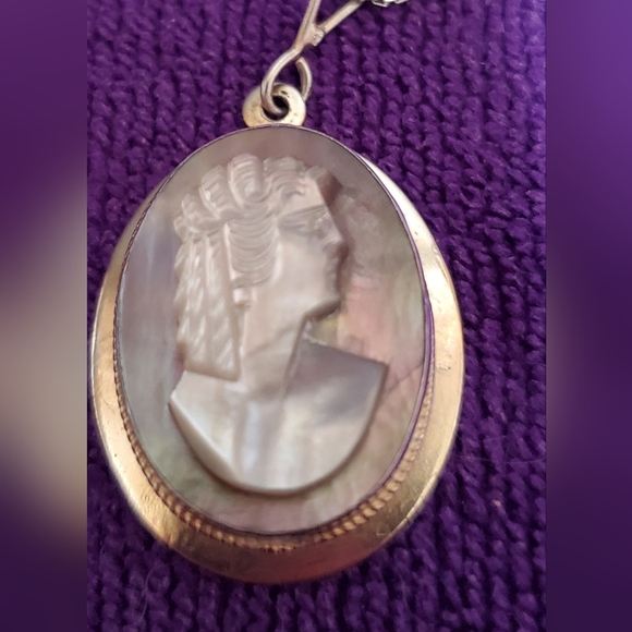 Sterling silver cameo Necklace - Picture 8 of 9